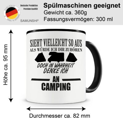 Tasse mit dem Motiv Ich denke an Camping - Ansicht 2