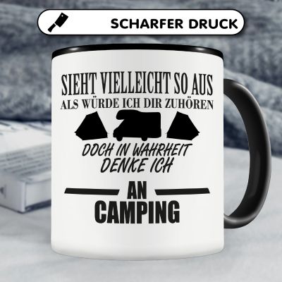 Tasse mit dem Motiv Ich denke an Camping - Ansicht 5