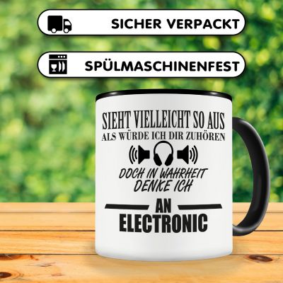 Tasse mit dem Motiv Ich denke an Electronic - Ansicht 4