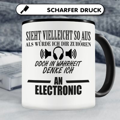 Tasse mit dem Motiv Ich denke an Electronic - Ansicht 5