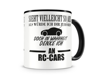Tasse mit dem Motiv Ich denke an RC-Cars