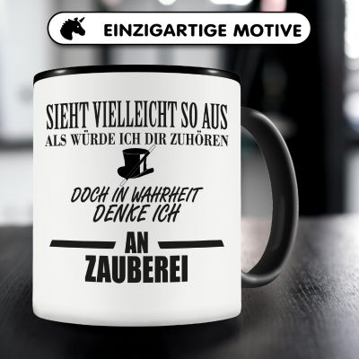 Tasse mit dem Motiv Ich denke an Zauberei - Ansicht 3