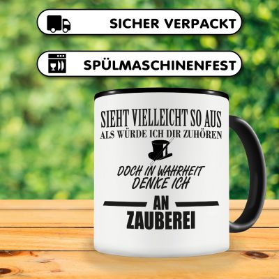 Tasse mit dem Motiv Ich denke an Zauberei - Ansicht 4
