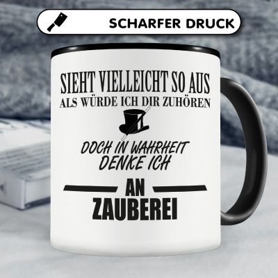 Tasse mit dem Motiv Ich denke an Zauberei - Ansicht 5