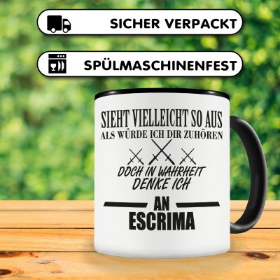 Tasse mit dem Motiv Ich denke an Escrima - Ansicht 4