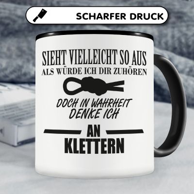 Tasse mit dem Motiv Ich denke an Klettern - Ansicht 5