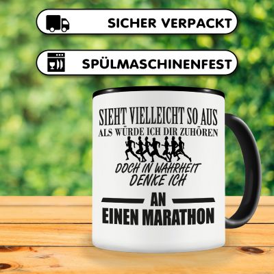 Tasse mit dem Motiv Ich denke an einen Marathon - Ansicht 4