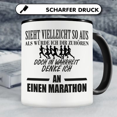 Tasse mit dem Motiv Ich denke an einen Marathon - Ansicht 5