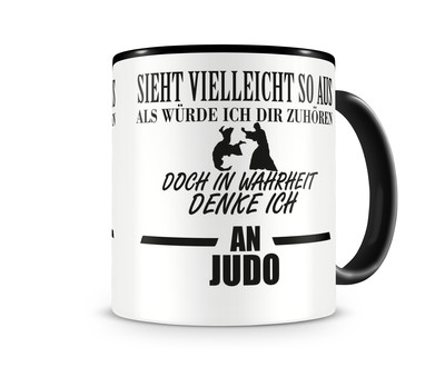 Tasse mit dem Motiv Ich denke an Judo