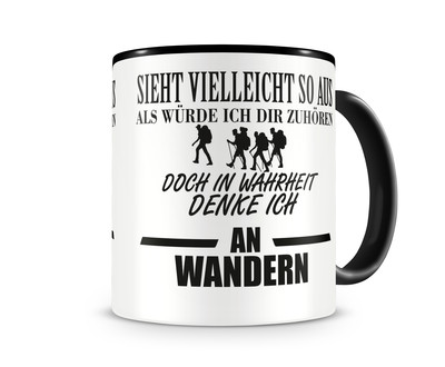 Tasse mit dem Motiv Ich denke an Wandern