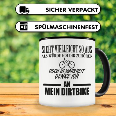 Tasse mit dem Motiv Ich denke an mein Dirtbike - Ansicht 4