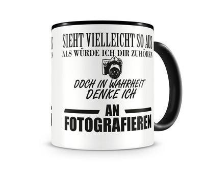 Tasse mit dem Motiv Ich denke an Fotografieren