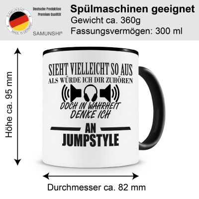 Tasse mit dem Motiv Ich denke an Jumpstyle Tasse