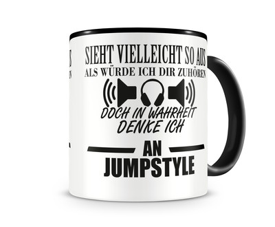 Tasse mit dem Motiv Ich denke an Jumpstyle