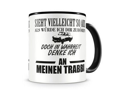 Tasse mit dem Motiv Ich denke an meinen Trabbi