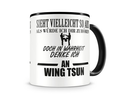 Tasse mit dem Motiv Ich denke an Wing Tsun