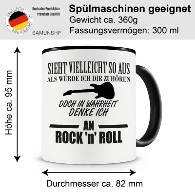 Tasse mit dem Motiv Ich denke an Rock 'n' Roll - Ansicht 2