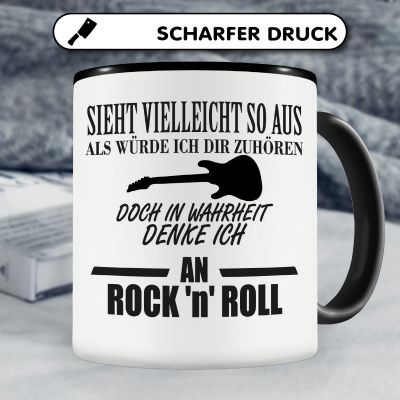 Tasse mit dem Motiv Ich denke an Rock 'n' Roll - Ansicht 5