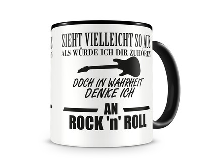 Tasse mit dem Motiv Ich denke an Rock 'n' Roll