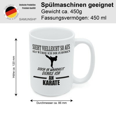 XXL Tasse mit dem Motiv Ich denke an Karate - Ansicht 2