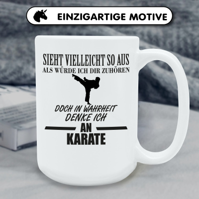 XXL Tasse mit dem Motiv Ich denke an Karate - Ansicht 6