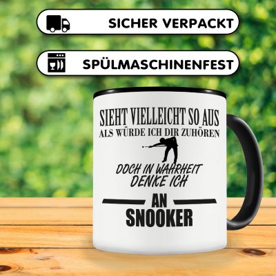Tasse mit dem Motiv Ich denke an Snooker - Ansicht 4