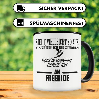 Tasse mit dem Motiv Ich denke an Freeride - Ansicht 4