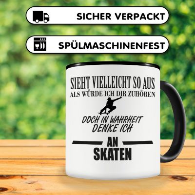 Tasse mit dem Motiv Ich denke an Skaten - Ansicht 4