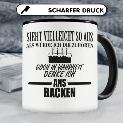 Tasse mit dem Motiv Ich denke ans Backen - Ansicht 5
