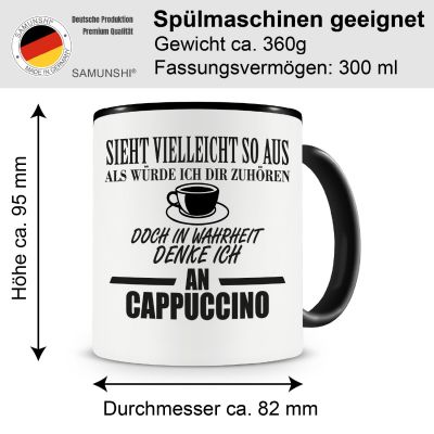 Tasse mit dem Motiv Ich denke an Cappuccino - Ansicht 2