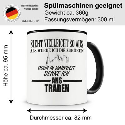 Tasse mit dem Motiv Ich denke ans Traden - Ansicht 2