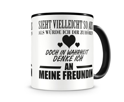 Tasse mit dem Motiv Ich denke an meine Freundin Tasse