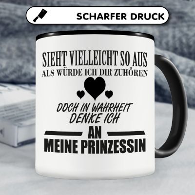 Tasse mit dem Motiv Ich denke an meine Prinzessin - Ansicht 5