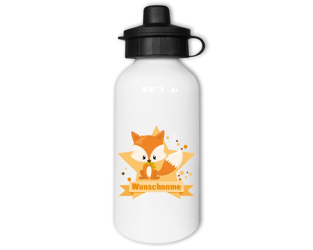 Trinkflasche mit Kinder Motiven  Modellnummer 002447-035-000  orange