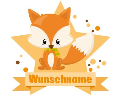 Buntes Wandtattoo Trschild 