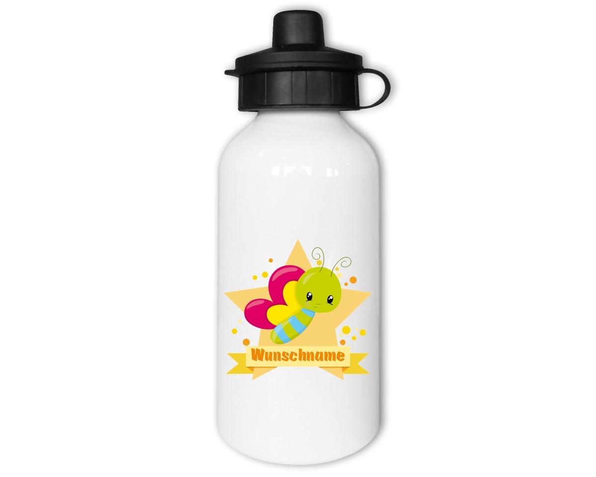 Trinkflasche mit Kinder Motiven  Modellnummer 002452-021-000  gelb