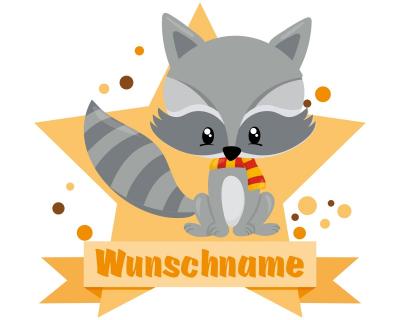 Buntes Wandtattoo Trschild 