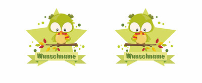 Trinkflasche bedruckt mit dem Motiv Ser Herbst Vogel - Ansicht 2