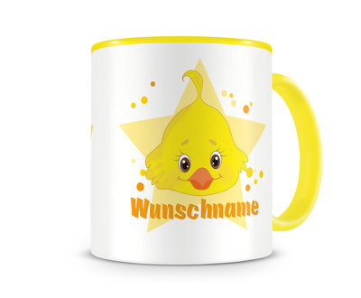 Tasse mit einem sen Kken als Motiv