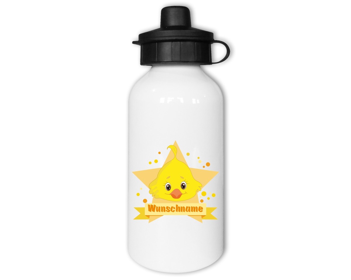 Trinkflasche mit Kinder Motiven  Modellnummer 002461-021-000  gelb