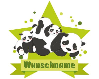 Buntes Wandtattoo Trschild 