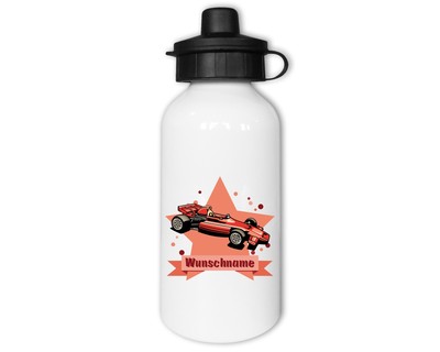 Trinkflasche bedruckt mit dem Motiv Cooler Rennwagen