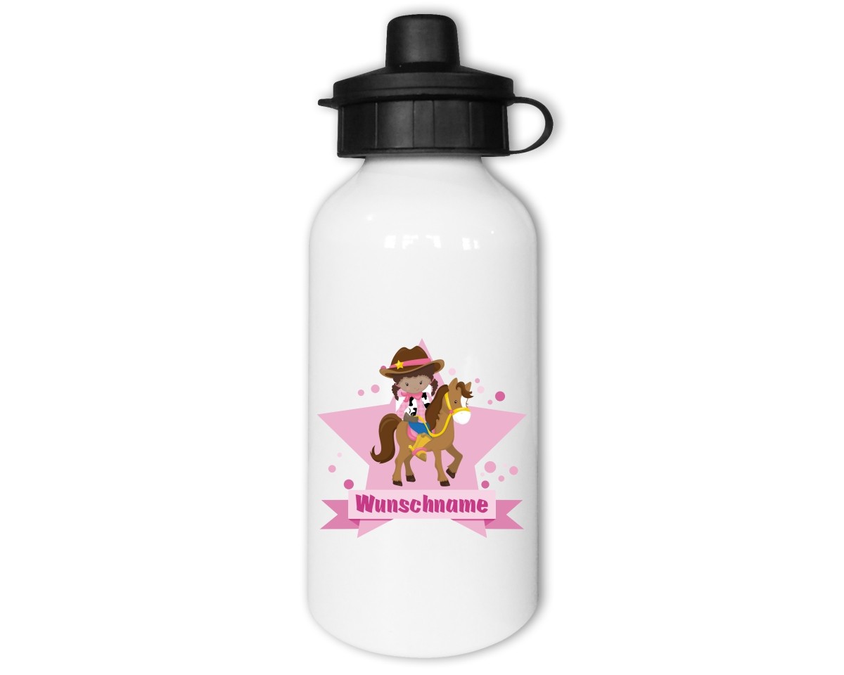 Trinkflasche mit Kinder Motiven  Modellnummer 002468-972-000  rosa