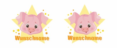 Spardose mit einem lustigen Schwein als Motiv - Ansicht 2
