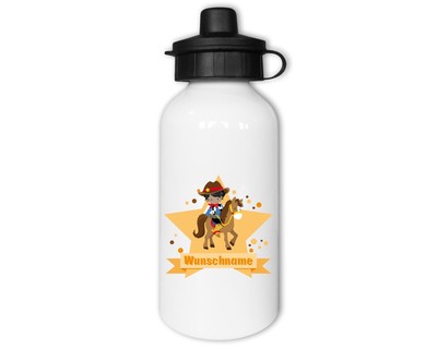 Trinkflasche bedruckt mit dem Motiv Cowboy