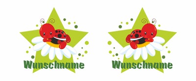 Spardose mit Marienkfer auf Blume als Motiv - Ansicht 2