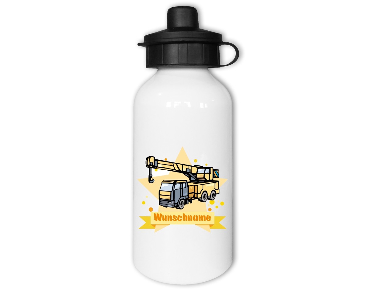 Trinkflasche mit Kinder Motiven  Modellnummer 002482-021-000  gelb