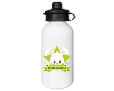 Trinkflasche bedruckt mit dem Motiv Ser Hase