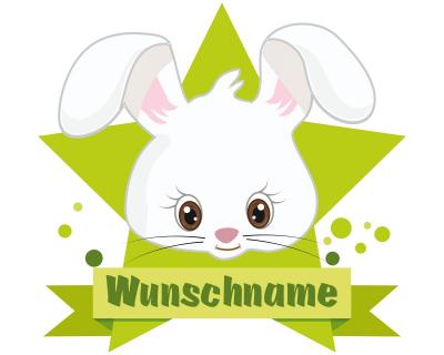 Ser Hase Aufkleber mit Namen