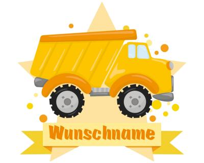 Cooler LKW Aufkleber mit Namen